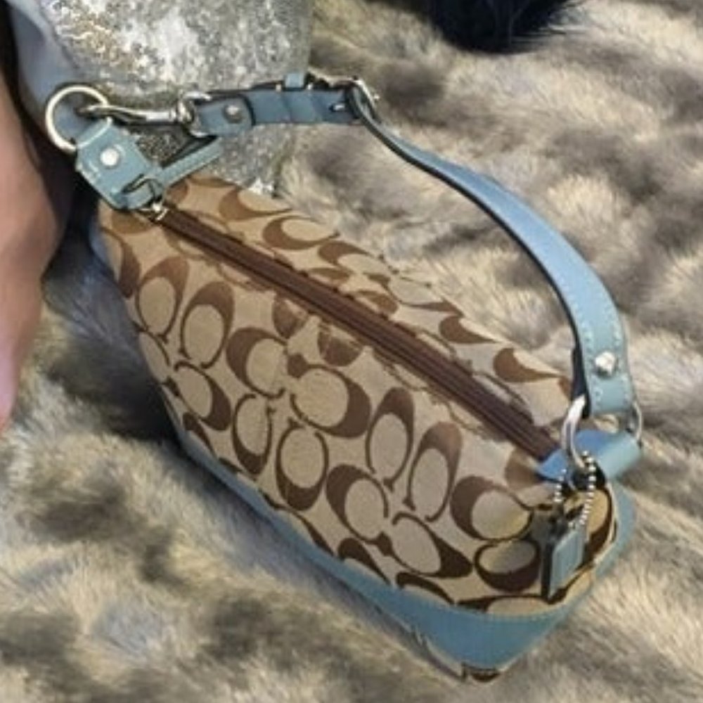 REDUCED-->Monogram Trim Mini COACH Handbag